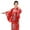 C-5207Red, variant on Toddler Girls Japanese Traditional Dress Kimono Robe For Kids Girls Yukata Kimono Anime Robe Breathable Wear, 2-3 Years