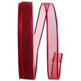 thumbnail image 1 of Reliant Ribbon 25771W-018-03K 0.625 in. Charlize Sheer Satin Wired Edge Ribbon, Classic Red - 50 Yards, 1 of 1