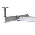 thumbnail image 4 of Ceiling Mounted Wardrobe Tube Support for Oval Tubes - Chrome Steel Clothes Rod Bracket (30 x 16 mm, 1 pc), 4 of 5