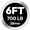 6 ft Barbell 30 lb, 700 lb, Black & Silver, variant on HANDBODE 7 ft Olympic Barbell, 45 lb, 1000 lb, 2-Inch Bar with Knurled Anti-Slip Grip for Powerlifting, Squats, Deadlifts, Home Gym, Silver and Black