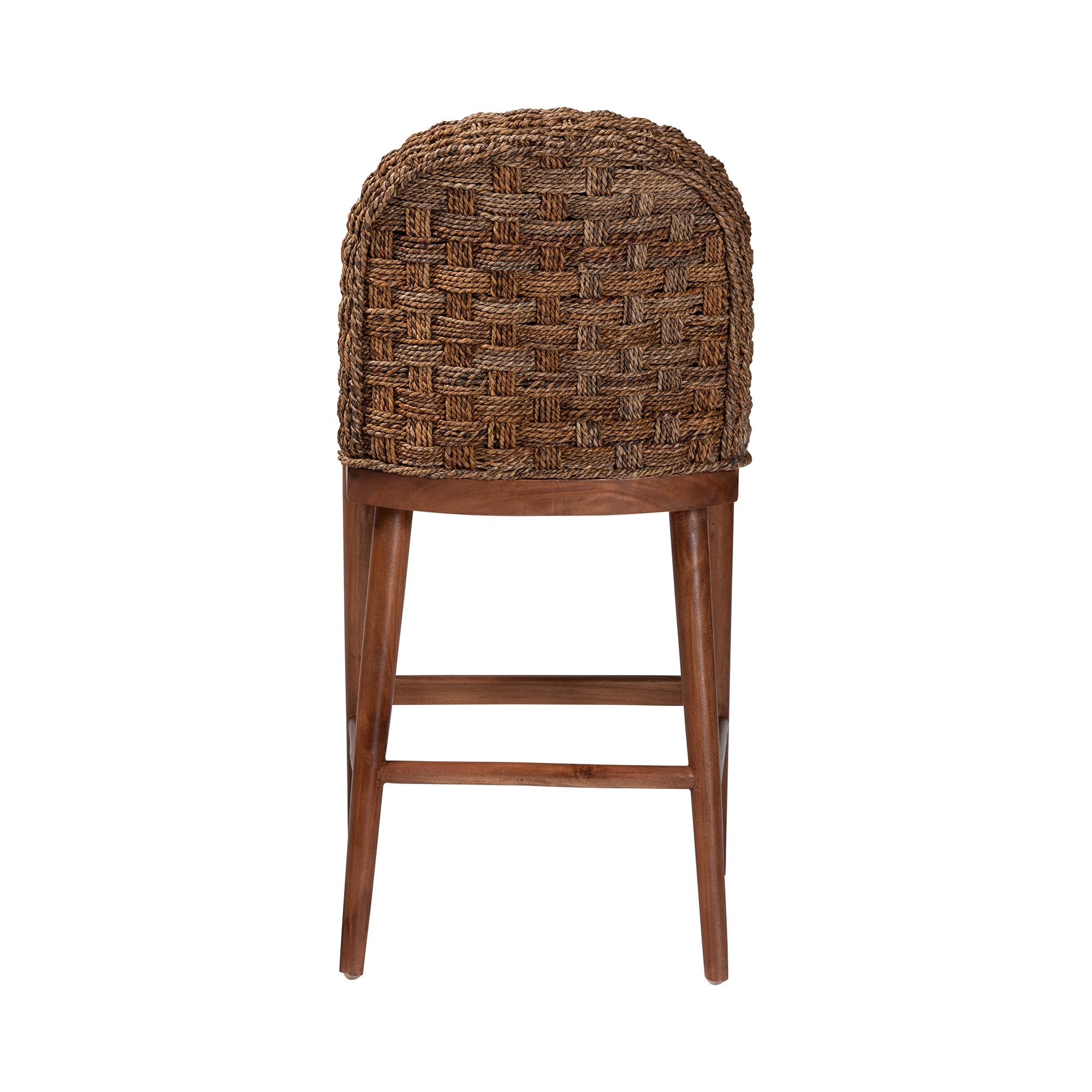 bali & pari Denver Boho Counter Stool, Walnut Brown