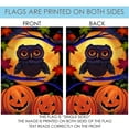 thumbnail image 5 of Toland Home Garden Halloween Owl Jack O Lantern Halloween Flag Double Sided 28x40 Inch, 5 of 5