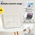 thumbnail image 6 of Acrylic Book Stand 12x9 Inch Adjustable Book Holder for Reading Clear Open Large Book Display Stand for Cookbook Art Book Bible Guest Book Reading, 6 of 6