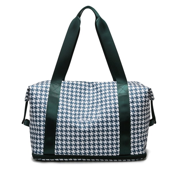 La bolsa de asas del gimnasio del bolso de noche del fin de semana del petate con el bolsillo separado seco y mojado