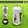 thumbnail image 3 of Birdie Golf: Birdie Bath - Golf Ball Washer, Personal Portable Water Cleaner, 7.65" x 3.75", Durable Bristles, Attachable Clip, Sports Accessory, 3 of 9