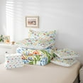 thumbnail image 6 of Manfei Colorful Paisley Floral 7 Pieces Bedding Comforter Set,Retro Boho Flower Full Bedding Set,bohemian Theme Fitted Sheet Flat Sheet For Girls,Ultra Soft Home Decor Reversible, 6 of 8