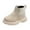 Z1-Beige, variant on Quealent Girls Combat Boots Side Zipper Ankle Booties Toddler/Little Kid/Big Kid Black for Size 1