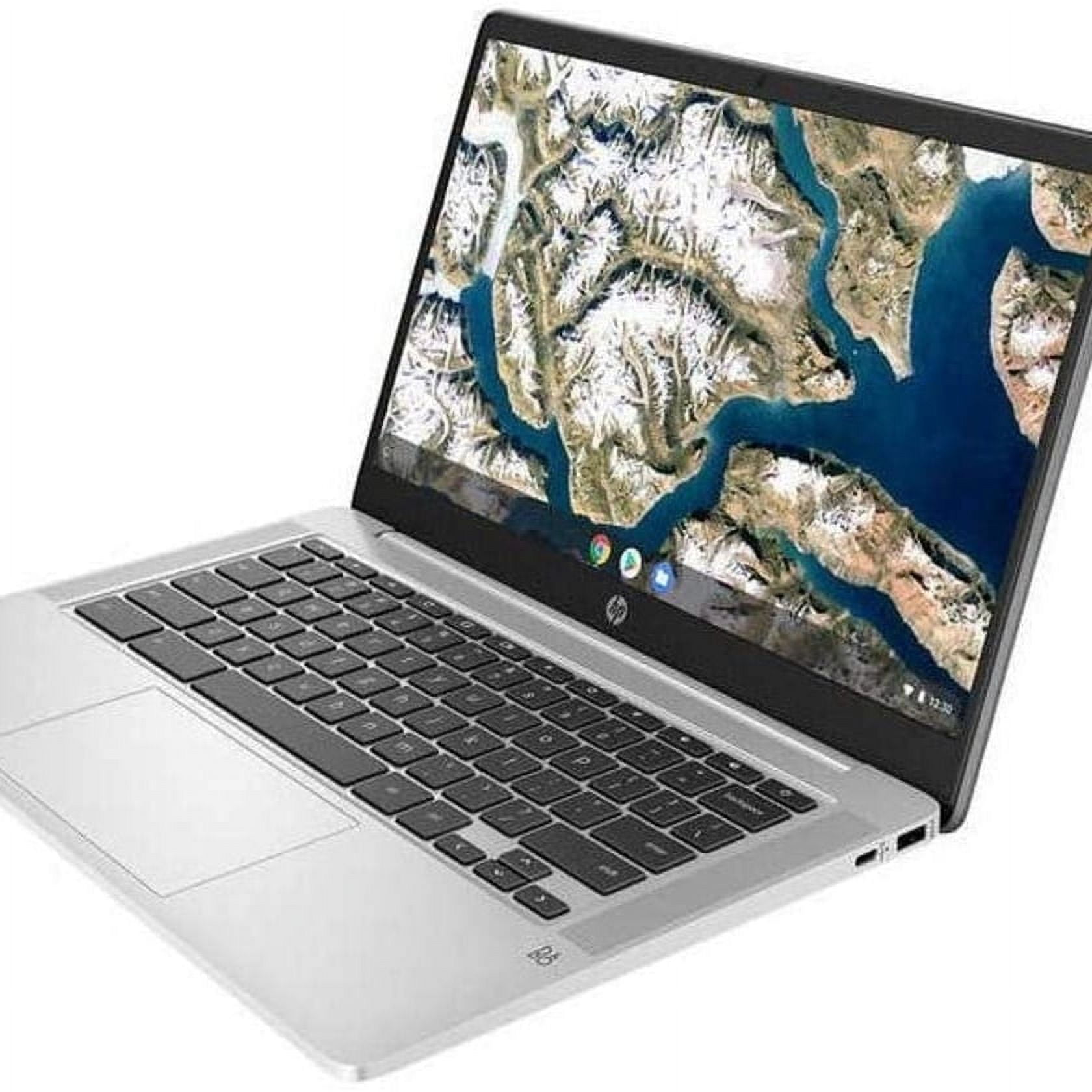 HP 14" Chromebook Bundle - Intel Celeron - 1080p - Bonus Sleeve & Wireless Mouse