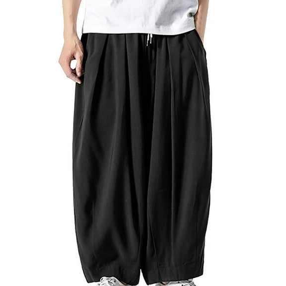 Vedolay Pants for Men Stretch Pants Lightweight Dress Pants Casual Slim Fit Pants Black,3XL