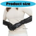 thumbnail image 3 of Long PU Leather Gloves For Women Evening Parties Cosplay Costume Elegant Elastic Design 15 Inch, 3 of 8