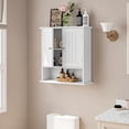 thumbnail image 4 of Semiocthome over the Toilet Storage Wall Medicine Cabinet with 2 Doors and Adjustable Shelves, Bathroom Cabinets, White, 4 of 8