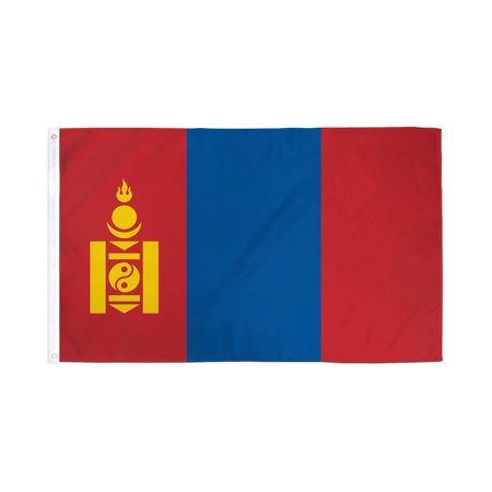 Mongolia Flag 2x3ft Poly