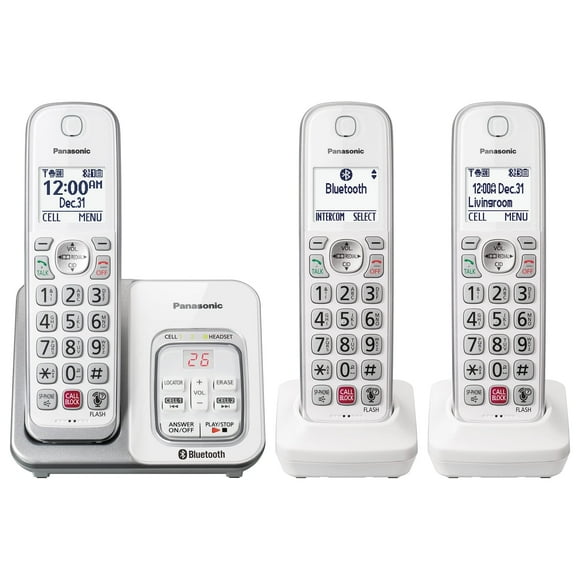 Teléfono inalámbrico Panasonic KX-TGD863W con contestador automático