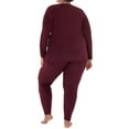 thumbnail image 5 of Fruit of the Loom Women's and Women's Plus Long Underwear 2-Piece Waffle Top and Bottom Thermal Set, 5 of 10