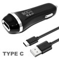 thumbnail image 3 of SOGA Rapid Auto Vehicle Car Charger + Type C USB Adaptor for Cell Phones - HTC U11 life, 3 of 3