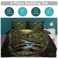 thumbnail image 2 of 3D Visual Illusion Dinosaur Duvet Cover Set Bedding Set Polyester Quilt Cover for Bedroom Decoration, 2 of 6