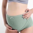 thumbnail image 4 of GEWSEY Maternity Underwear, Pure Comfort Cotton Panties, Women's Maternity Pregnancy High Waist Underwear (Green, XL), 4 of 7
