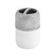 thumbnail image 1 of Popular Bath Horizon Silver & White Ceramic Bath Collection Tooth Brush Holder, 1 of 1