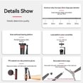 thumbnail image 2 of Manbily E-222 64.1-inch Camera Monopod Aluminum Alloy 5 Sections 5kg/11lbs Load Capacity with 1/4in to 3/8in Screw & 3/8in Threaded Hole, 2 of 5