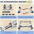 thumbnail image 6 of Movable Washing Machine Base with 4 Wheels Adjustable Furniture Dollies Roller Mobile Base for Washer Machine Drier Refrigerator Weight Capacity 500lbs, 6 of 9
