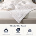 thumbnail image 5 of Delara Organic Merino Wool Duvet Insert - GOTS, OEKO-TEX & Woolmark Certified, 400TC Organic Cotton Shell, 300 GSM All-Season Warmth, Baffle Box Construction, Machine Washable - King, 5 of 7