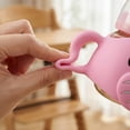 thumbnail image 5 of Baby Bottle Handle Accessory, Soft Silicone Grip Handle Replacement for Infant Feeding Bottles, Ergonomic Easy Hold Trainer Handle for Toddlers and Babies, Safe and Flexible Grip Attachment, Pink, 5 of 5