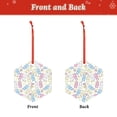 thumbnail image 2 of Sikiie Cartoon Bunny Acrylic Christmas Ornament Pendant Christmas Ornaments Hanging Ornament for Christmas Winter New Year Party -Hexagon, 2 of 7