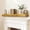 Natural Wood+Brown, variant on Spaco 60" Rustic Wood Fireplace Mantel, Floating Wall Shelf with Invisible Brackets, Handcrafted Decor for Living Room & Fireplace Area, Brown