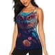 thumbnail image 1 of Fotbe Colorful Feather Owl Blusas Sin Mangas para Mujer – Estilo Casual, Corte Suelto, Slim-Fit, Cuello Redondo Deportivo, Tops de Verano para Gimnasio y Yoga-X-Large, 1 of 7