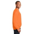 thumbnail image 4 of Gildan Men's High Visibility Work Sweatshirt, Crewneck Hi-Vis Fleece Pullover, Safety Orange, 2XL, 4 of 5