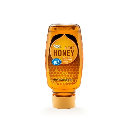 Great Value, U.S.A. Honey, 16 oz Inverted