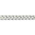 thumbnail image 2 of 925 Sterling Silver High Polished 11mm Solid Plain Curb Link Chain w/ Lobster Clasp - 24", 2 of 5