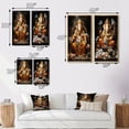 thumbnail image 4 of Designart "Ganeshas Blessing Hinduisim Art wall art II" Hinduism Wall Art Set Of 2 - Orange Spiritual Gallery Set For Office Decor, 4 of 7