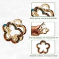 thumbnail image 6 of 2pcs Flower Hair Claw Clip Small Flower Hair Jaw Clip for Women for Thin Hair Acrylic Purple Brown 1.97", 6 of 6