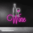 thumbnail image 3 of Glowneon Wine Glass Neon Sign, Wine Lover Art Led Light, Wine Decor, 3 of 4