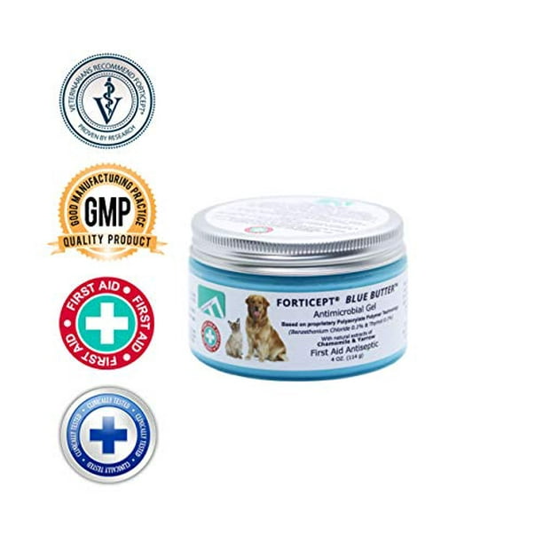 Forticept Blue Butter Antimicrobial Gel, Antiseptic Hydrogel Dogs Wound