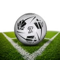 thumbnail image 3 of QualitChoice Waterproof Durable PU Soccer Ball Size 5 Machine-Stitched Unique Appearance Football Training Match black, 3 of 6