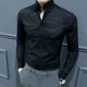 thumbnail image 3 of Ropa con Estampado Hombre Negro Tops Gráficos Camisas y Blusas de Lujo para Hombre Manga Larga Mangas Estilo Coreano Marca Barata Seda I, 3 of 5