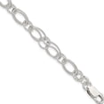 thumbnail image 1 of Sterling Silver Polished Oval Link Bracelet Made In India qg3225-7.5, 1 of 5