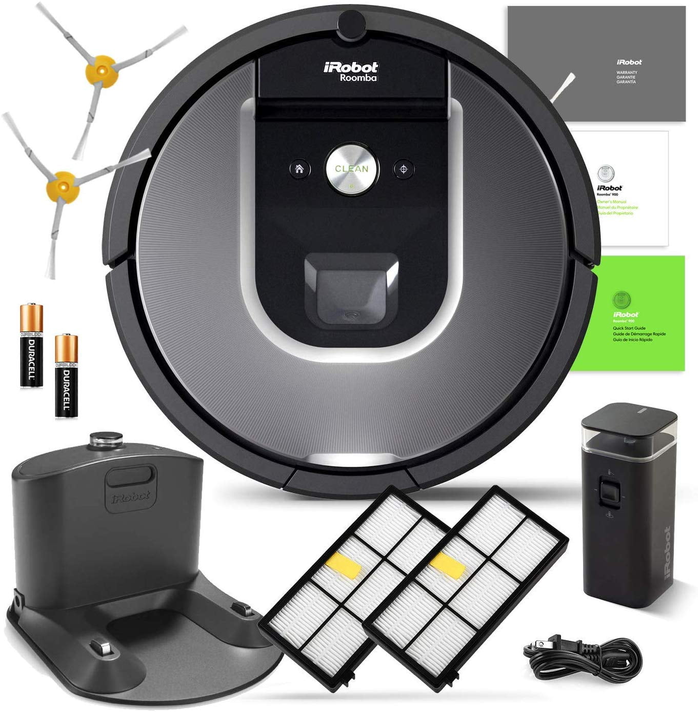 Used iRobot Roomba 960 Robot Vacuum with Wi-Fi Connectivity, Compatible with Alexa, for Hair, Carpets, Hard Floors -
