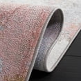thumbnail image 6 of SAFAVIEH Bayside Everard Abstract Polyester Machine Washable Area Rug, Ivory/Gray Pink, 6'7" x 6'7" Round, 6 of 13