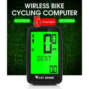 2023 Summer Savings! WJSXC Bike Accessories Clearance Sales, Five Languages USB Mountain Road Bike Riding Wireless Speedometer