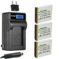 thumbnail image 1 of Kastar 3-Pack KLIC-7001 Battery and LCD AC Charger Compatible with BenQ D-Li213 Battery, Benq DC E1050, DC E1050T, DC E1220, DC E1220T, L1050 Camera, 1 of 6