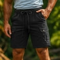 thumbnail image 2 of Casual Fit Shorts – Men’s Gym 7 Inch Style Cargo Shorts Men's Shorts Cargo Trousers & Work With Zip Button More Pockets Outdoor Sports Shorts Summer Plain Classic ​, 2 of 9