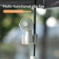 thumbnail image 2 of Mini Ventilador Portátil Multifuncional con Clip, Recargable por USB, 1000 MAh, 3 Velocidades, Silencioso, para Paraguas de Viaje., 2 of 8
