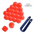 thumbnail image 4 of 20 Pieces Car Wheel Bolts Head Cover Automotive Metal Tyre Hub Nut Cap Portable Automobile Decoration Rims Screws Replacement Red 21mm, 4 of 6