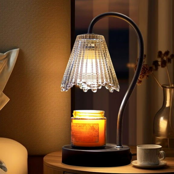 Candle Warmer Lamp, Dimmable Metal Candle Warmer with 2 Bulbs, Wax Warmer for Jar Candles, Birthday Gifts for Women Mom New Home Decor