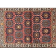 thumbnail image 1 of Ahgly Company Indoor Rectangle Traditional Dark Almond Brown Persian Area Rugs, Swatch Sample, 1 of 6