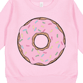 thumbnail image 3 of Inktastic Pink Donut with Sprinkles Toddler Sweatshirt, 3 of 4