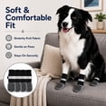 thumbnail image 5 of QZGZDS Dog Socks 4 Pack for Dogs, Anti-Slip Dog Shoes with Grippers, Adjustable Reflective Dog Booties Black, 5 of 7